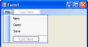 Add a menu Separator
