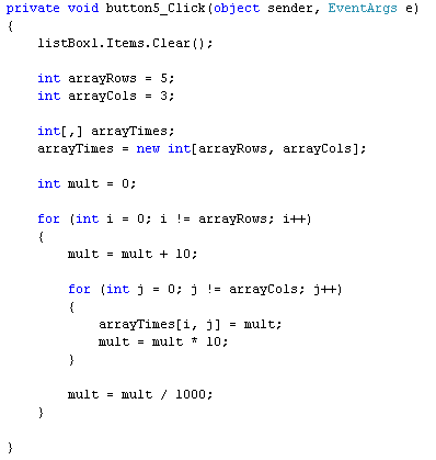 Sorting 2D Array In C Program
