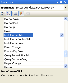 The NodeMouseClick Event
