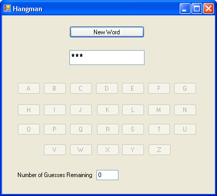 A C# Hangman Game