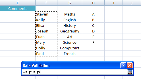 Select the Students