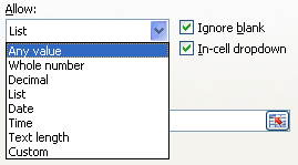 Select Any Value from the list