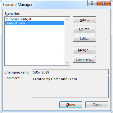 Two scenarios added