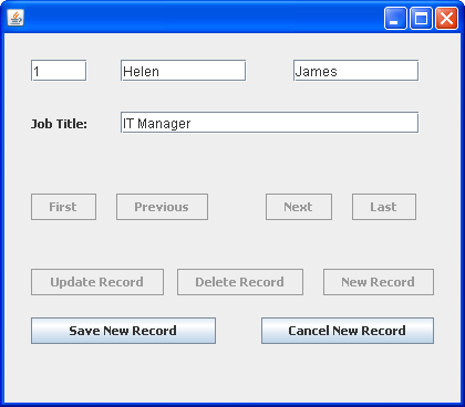 New record button