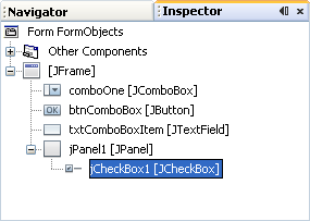The variable name of the checkbox