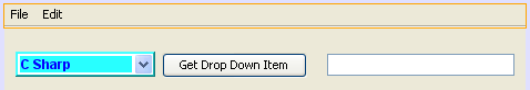 The default menu bar