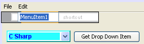 Type over the default text