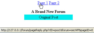 The status bar for page 1