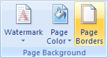 The Page Background panel in Word 2007 and Word 2010