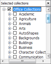 The Office Collection list  in Word 2007