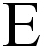 A serif font