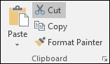 The Clipboard panel in Word