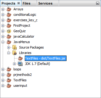 The project has been imported